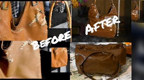 how to repair peeling handbags.